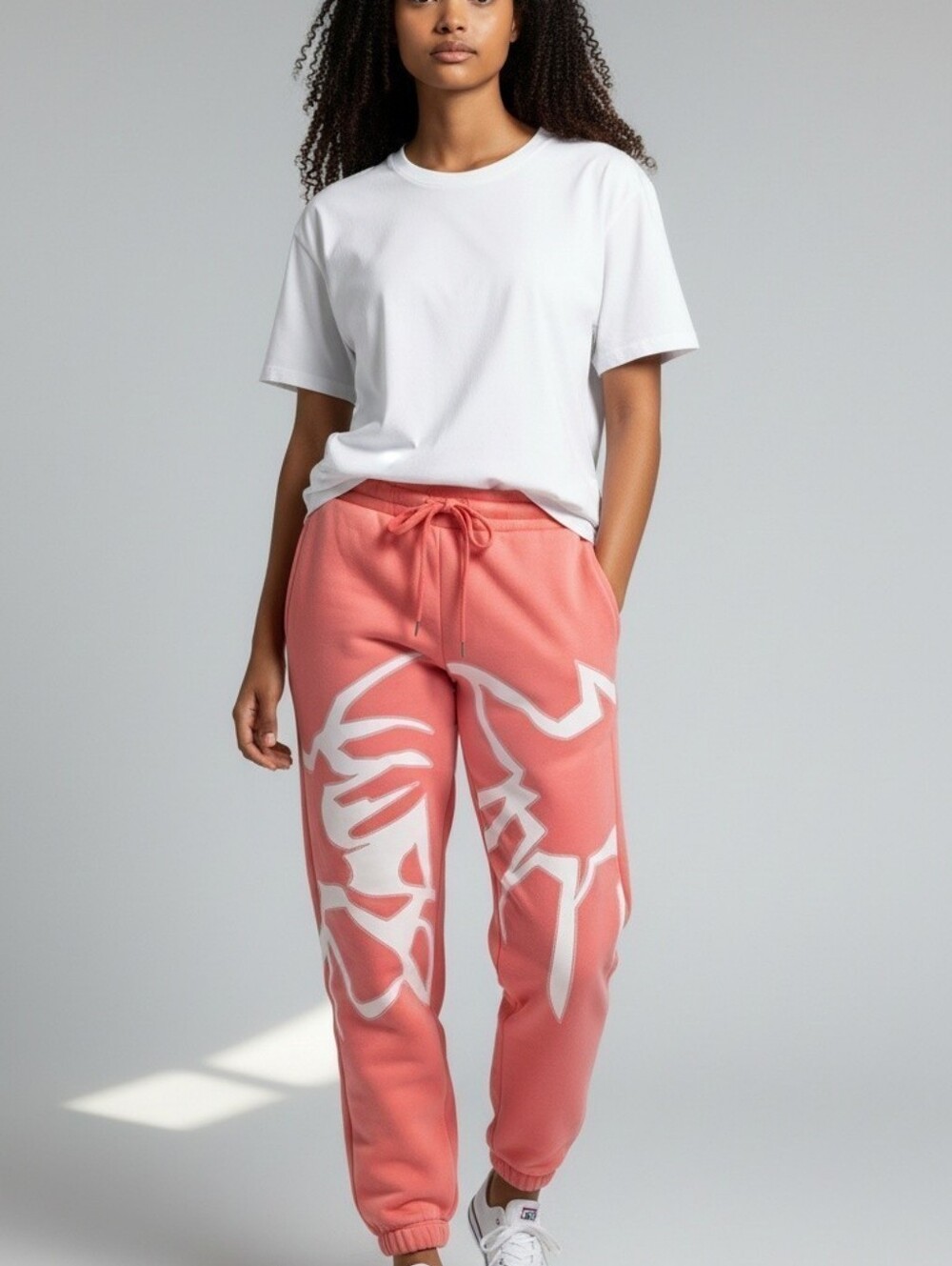 Women's Coral Graphic Jogger Track Pants